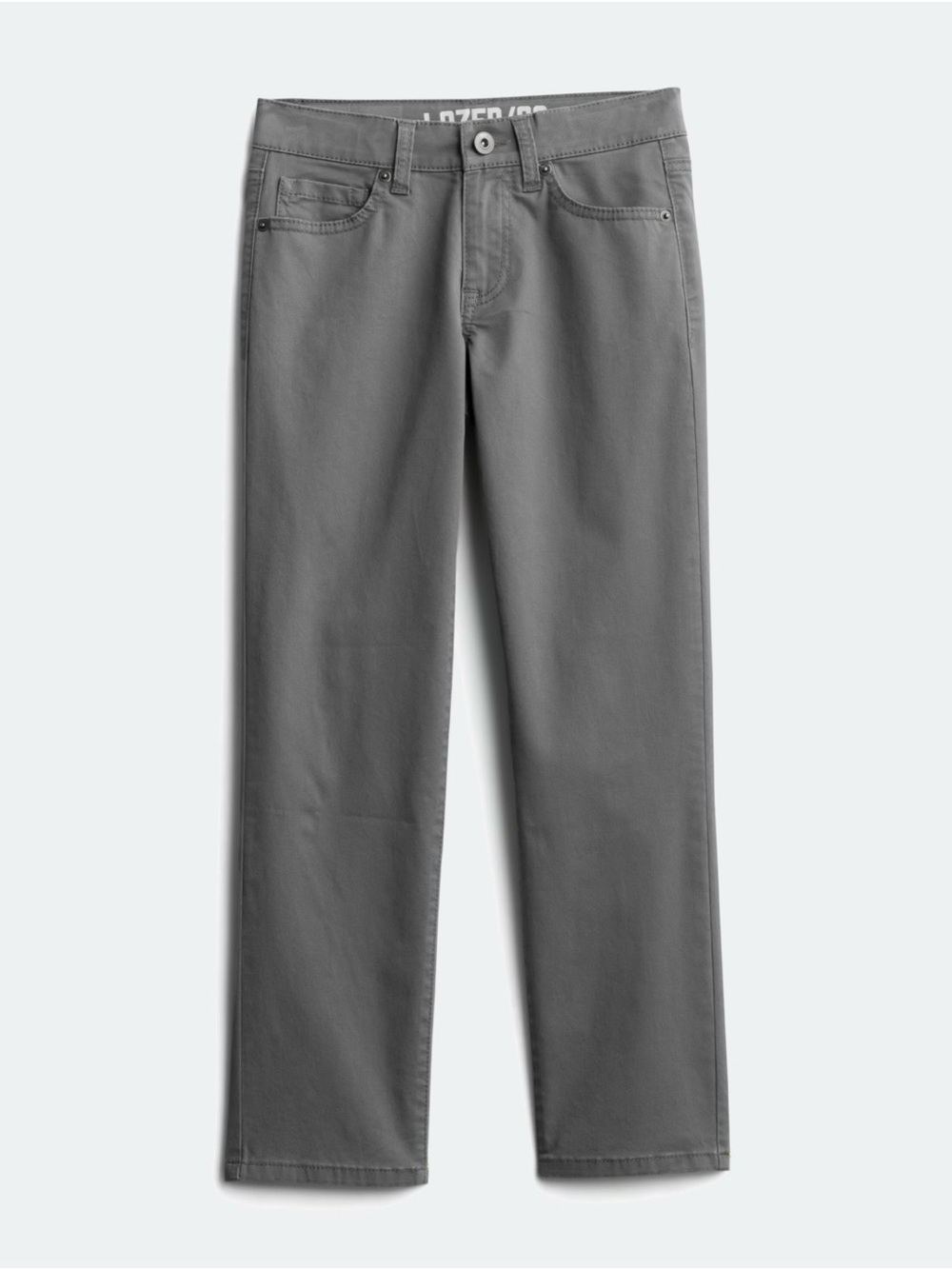 LAZER/CO Boys’ Gray Damien Stretch Twill 5 Pocket Pant Flex Tech